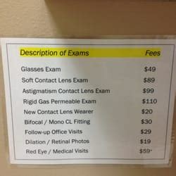 costco lenses price list.